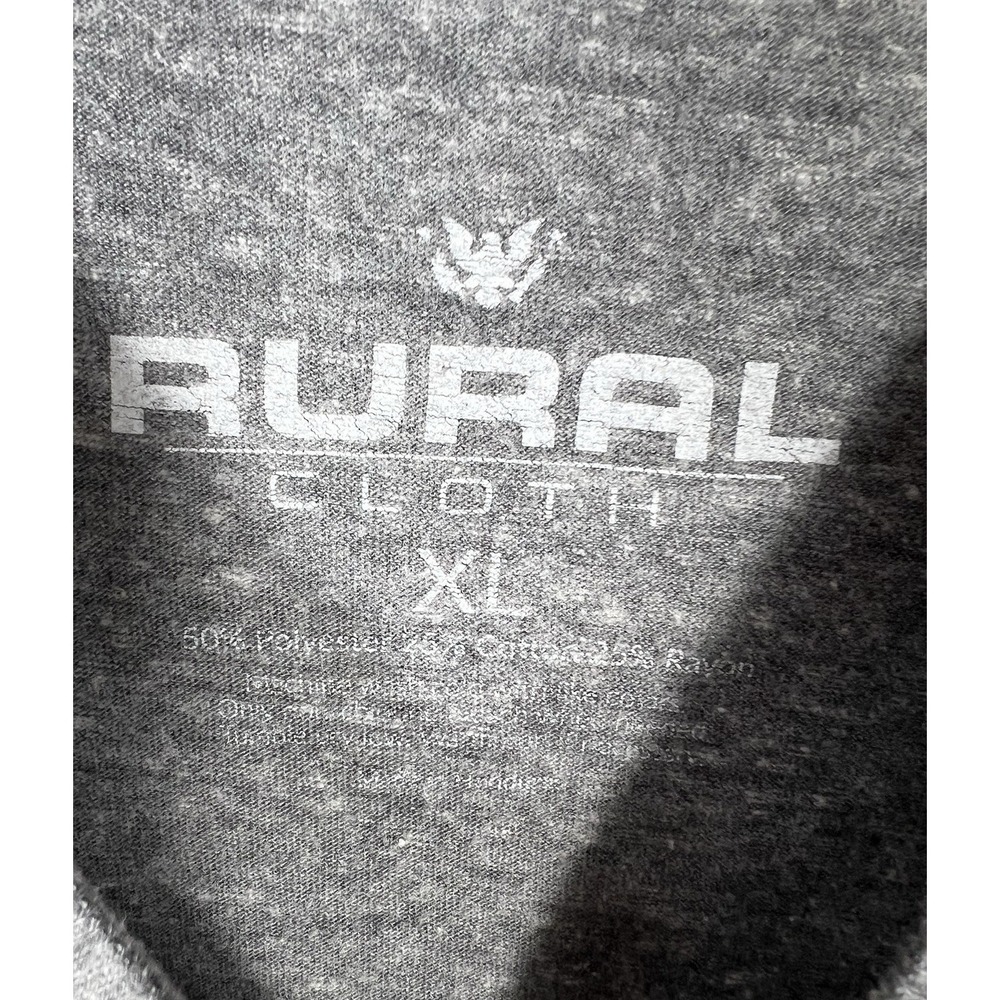 Rural Cloth XL Gray Boy Graphic Tri Blend T Shirt Men's - Picture 4 of 4